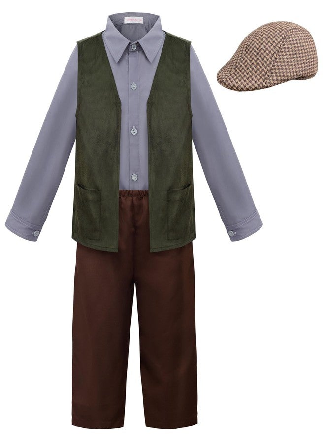 ReliBeauty Kids Colonial Costume Boys Victorian Costume for Boys 150 - Image 1